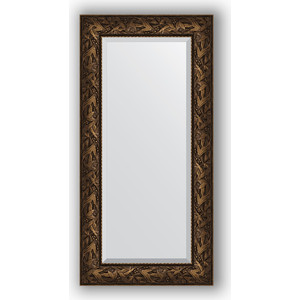 Зеркало с фацетом в багетной раме поворотное Evoform Exclusive 59x119 см, византия бронза 99 мм (BY 3495)