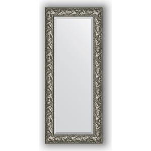 Зеркало с фацетом в багетной раме поворотное Evoform Exclusive 59x139 см, византия серебро 99 мм (BY 3520)