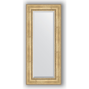Зеркало с фацетом в багетной раме поворотное Evoform Exclusive 62x142 см, состаренное серебро с орнаментом 120 мм (BY 3532)