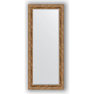 Зеркало с фацетом в багетной раме поворотное Evoform Exclusive 65x155 см, виньетка античная бронза 85 мм (BY 3566)