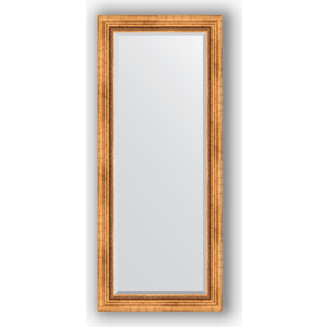 Зеркало с фацетом в багетной раме поворотное Evoform Exclusive 66x156 см, римское золото 88 мм (BY 3568)