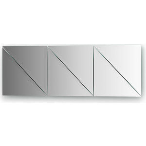 Зеркальная плитка Evoform Reflective с фацетом 15 мм, 25 х 25 см, комплект 6 шт. (BY 1541)