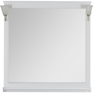 Зеркало Aquanet Валенса 110 с светильниками, белое (180291, 173024)