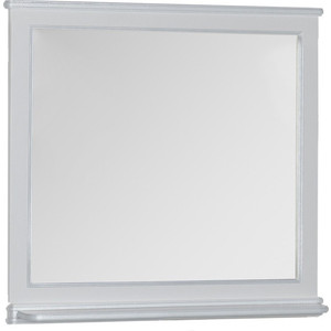 Зеркало Aquanet Валенса 110 с светильниками, белый краколет/серебро (180149, 173024)