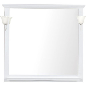 Зеркало с полкой Aquanet Лагуна 105 белое (175304)