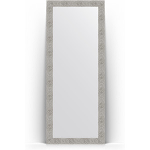 Зеркало напольное Evoform Definite Floor 81x201 см, в багетной раме - волна хром 90 мм (BY 6011)