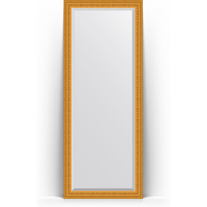 Зеркало напольное с фацетом Evoform Exclusive Floor 80x199 см, в багетной раме - сусальное золото 80 мм (BY 6109)