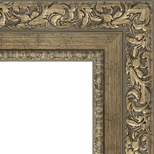 Зеркало напольное с фацетом Evoform Exclusive Floor 80x200 см, в багетной раме - виньетка античная латунь 85 мм (BY 6115)