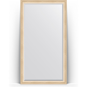 Зеркало напольное с фацетом Evoform Exclusive Floor 110x200 см, в багетной раме - старый гипс 82 мм (BY 6150)