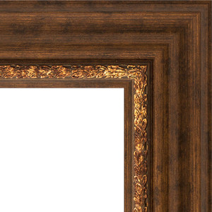 Зеркало напольное с фацетом Evoform Exclusive Floor 111x201 см, в багетной раме - римская бронза 88 мм (BY 6159)