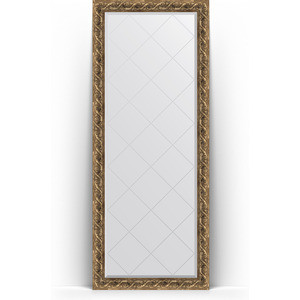 Зеркало напольное с гравировкой Evoform Exclusive-G Floor 81x200 см, в багетной раме - фреска 84 мм (BY 6311)