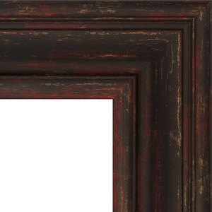 Зеркало напольное с гравировкой Evoform Exclusive-G Floor 114x204 см, в багетной раме - темный прованс 99 мм (BY 6370)