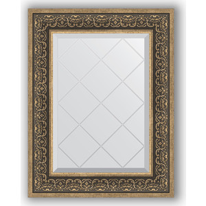 Зеркало с гравировкой поворотное Evoform Exclusive-G 59x76 см, в багетной раме - вензель серебряный 101 мм (BY 4035)