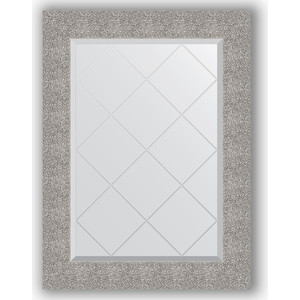 Зеркало с гравировкой поворотное Evoform Exclusive-G 66x89 см, в багетной раме - чеканка серебряная 90 мм (BY 4109)