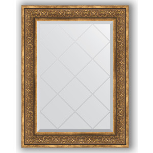 Зеркало с гравировкой поворотное Evoform Exclusive-G 69x91 см, в багетной раме - вензель бронзовый 101 мм (BY 4120)