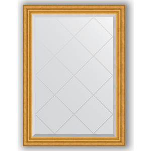 Зеркало с гравировкой поворотное Evoform Exclusive-G 72x100 см, в багетной раме - состаренное золото 67 мм (BY 4173)