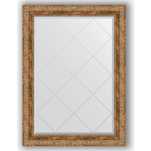 Зеркало с гравировкой поворотное Evoform Exclusive-G 75x102 см, в багетной раме - виньетка античная бронза 85 мм (BY 4187)