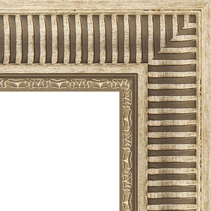 Зеркало с гравировкой поворотное Evoform Exclusive-G 77x105 см, в багетной раме - серебряный акведук 93 мм (BY 4196)