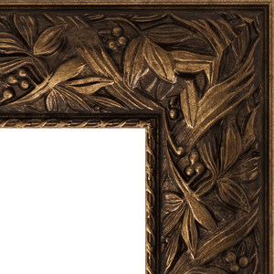 Зеркало с гравировкой поворотное Evoform Exclusive-G 79x106 см, в багетной раме - византия бронза 99 мм (BY 4201)