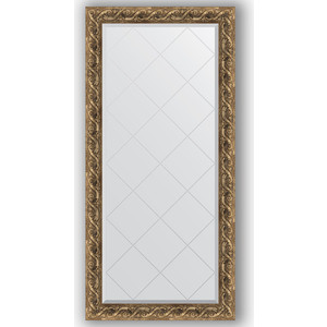 Зеркало с гравировкой поворотное Evoform Exclusive-G 76x158 см, в багетной раме - фреска 84 мм (BY 4270)