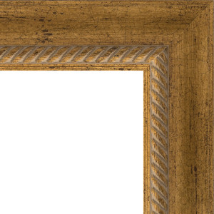 Зеркало с гравировкой Evoform Exclusive-G 83x83 см, в багетной раме - состаренная бронза с плетением 70 мм (BY 4305)