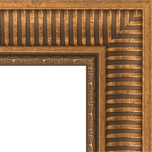 Зеркало с гравировкой поворотное Evoform Exclusive-G 97x122 см, в багетной раме - бронзовый акведук 93 мм (BY 4369)