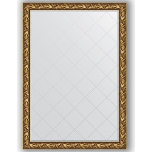 Зеркало с гравировкой поворотное Evoform Exclusive-G 134x188 см, в багетной раме - византия золото 99 мм (BY 4500)