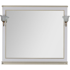 Зеркало Aquanet Валенса 110 белый краколет/золото (182648)