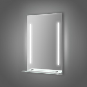 Зеркало с полкой Evoform Ledline-S с 3-мя светильниками 16,5 W 120x75 см (BY 2168)