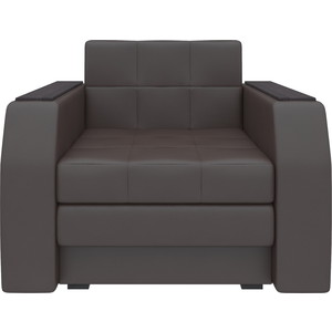 Кресло-кровать Мебелико Атлант эко-кожа коричневый