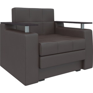 Кресло-кровать Мебелико Комфорт эко-кожа коричневый