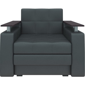 Кресло-кровать Мебелико Комфорт эко-кожа черный