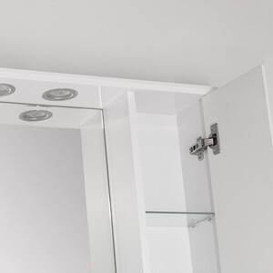 Зеркало-шкаф Style line Ирис 65 с подсветкой, белый (ЛС-00000019)