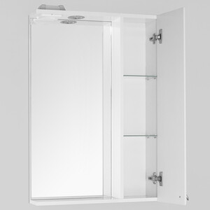 Зеркало-шкаф Style line Канна Люкс 60 с подсветкой, белый (ЛС-00000294)