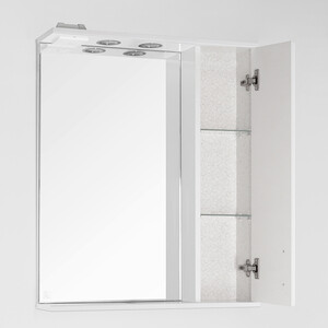 Зеркало-шкаф Style line Панда 65 с подсветкой, белый (ЛС-00000132)