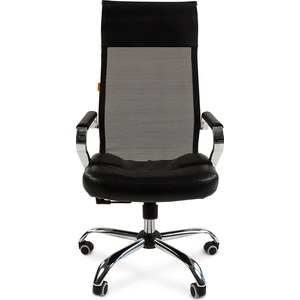 Офисное кресло Chairman 700 экопремиум черный/сетка
