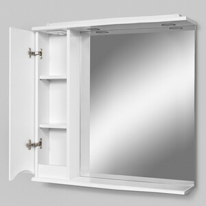 Зеркало-шкаф Am.Pm Like 80 левый, с подсветкой, белый глянец (M80MPL0801WG)