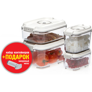 Контейнеры для вакуумного упаковщика STATUS VAC-REC-Smaller White, VAC-REC-Smaller White
Контейнеры для вакуумного упаковщика STATUS VAC-REC-Smaller White, VAC-REC-Smaller White