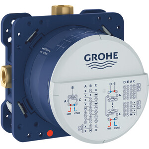 Термостат для ванны Grohe Grohtherm SmartControl на 2 выхода, с механизмом, темный графит (29119A00, 35600000)