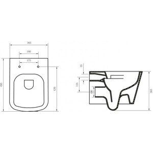 Унитаз подвесной безободковый BelBagno Albano сиденье микролифт (BB120CHR, BB120SC)