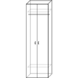 Шкаф распашной Шарм-Дизайн Шарм 80х45 дуб сонома+белый