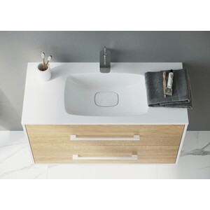 Мебель для ванной Aqwella Майами 75x45 дуб сонома/белый