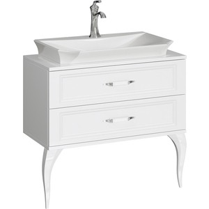 Мебель для ванной Aqwella LaDonna 85x46 белая