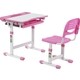 Комплект парта + стул трансформеры FunDesk Cantare pink