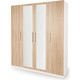 Шкаф комбинированный Шарм-Дизайн Шарм 160х60 белый+дуб сонома