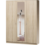 Шкаф комбинированный Шарм-Дизайн Лайт 150х60 дуб сонома с зеркалом