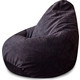 Кресло-мешок DreamBag Темно-серый микровельвет XL 125x85