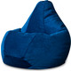Кресло-мешок DreamBag Синий микровельвет XL 125x85