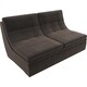 Модуль Лига Диванов Холидей раскладной диван велюр коричневый