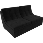 Модуль Лига Диванов Холидей раскладной диван велюр черный